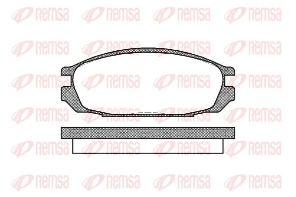 Bremsbelagsatz, Scheibenbremse Hinterachse REMSA 0292.00