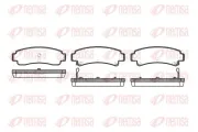 Bremsbelagsatz, Scheibenbremse Hinterachse REMSA 0302.02