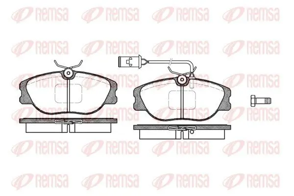 Bremsbelagsatz, Scheibenbremse Vorderachse REMSA 0305.02