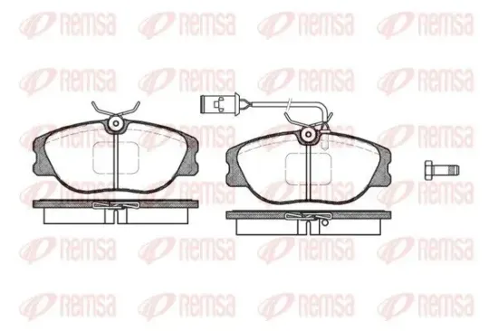 Bremsbelagsatz, Scheibenbremse Vorderachse REMSA 0305.02 Bild Bremsbelagsatz, Scheibenbremse Vorderachse REMSA 0305.02