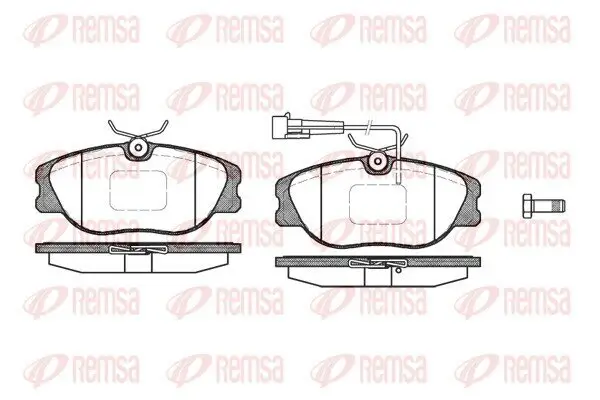 Bremsbelagsatz, Scheibenbremse REMSA 0305.12 Bild Bremsbelagsatz, Scheibenbremse REMSA 0305.12