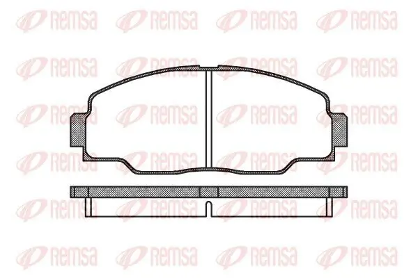 Bremsbelagsatz, Scheibenbremse REMSA 0308.00 Bild Bremsbelagsatz, Scheibenbremse REMSA 0308.00
