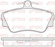 Bremsbelagsatz, Scheibenbremse Vorderachse REMSA 0309.00