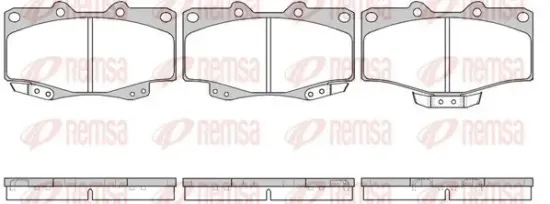 Bremsbelagsatz, Scheibenbremse Vorderachse REMSA 0315.04 Bild Bremsbelagsatz, Scheibenbremse Vorderachse REMSA 0315.04