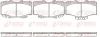 Bremsbelagsatz, Scheibenbremse Vorderachse REMSA 0315.04