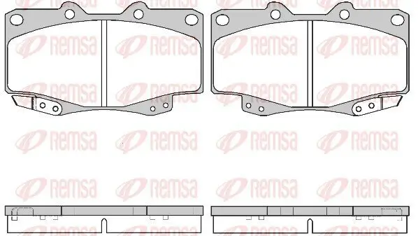 Bremsbelagsatz, Scheibenbremse REMSA 0315.22 Bild Bremsbelagsatz, Scheibenbremse REMSA 0315.22