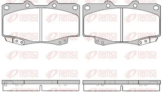 Bremsbelagsatz, Scheibenbremse REMSA 0315.22 Bild Bremsbelagsatz, Scheibenbremse REMSA 0315.22