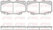 Bremsbelagsatz, Scheibenbremse Vorderachse REMSA 0315.22