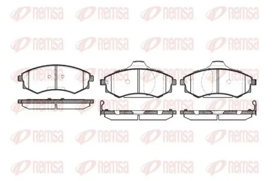 Bremsbelagsatz, Scheibenbremse Vorderachse REMSA 0318.05 Bild Bremsbelagsatz, Scheibenbremse Vorderachse REMSA 0318.05