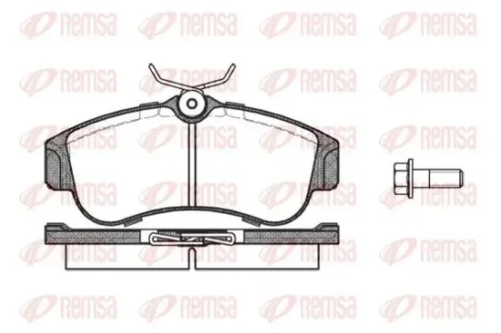 Bremsbelagsatz, Scheibenbremse REMSA 0320.00 Bild Bremsbelagsatz, Scheibenbremse REMSA 0320.00