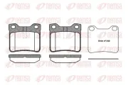 Bremsbelagsatz, Scheibenbremse Hinterachse REMSA 0321.10