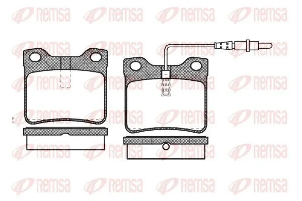 Bremsbelagsatz, Scheibenbremse REMSA 0321.22 Bild Bremsbelagsatz, Scheibenbremse REMSA 0321.22