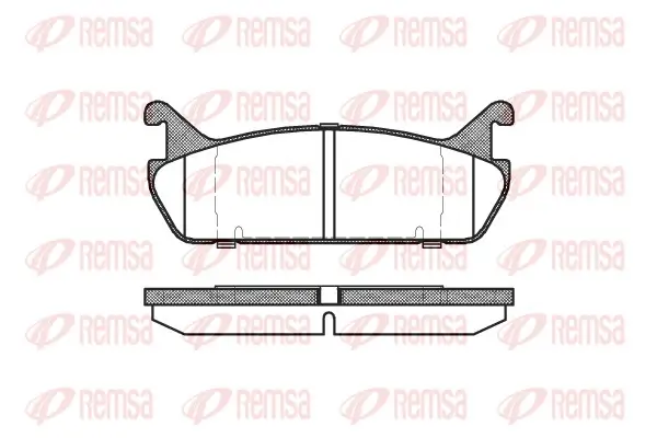 Bremsbelagsatz, Scheibenbremse Hinterachse REMSA 0329.00