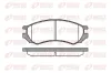 Bremsbelagsatz, Scheibenbremse Vorderachse REMSA 0344.00
