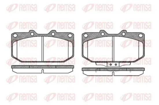 Bremsbelagsatz, Scheibenbremse REMSA 0348.02 Bild Bremsbelagsatz, Scheibenbremse REMSA 0348.02