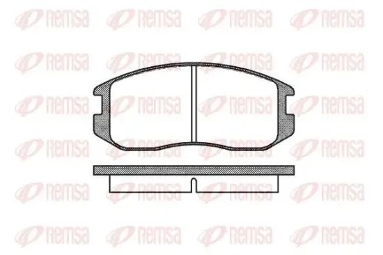 Bremsbelagsatz, Scheibenbremse REMSA 0357.00 Bild Bremsbelagsatz, Scheibenbremse REMSA 0357.00