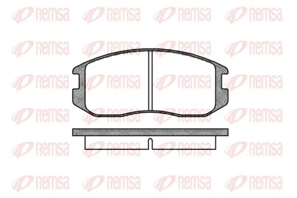 Bremsbelagsatz, Scheibenbremse Vorderachse REMSA 0357.00