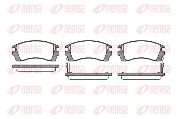 Bremsbelagsatz, Scheibenbremse Vorderachse REMSA 0363.02