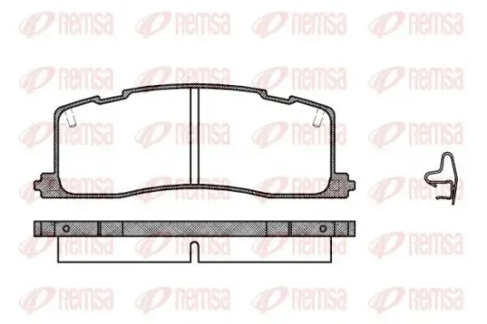 Bremsbelagsatz, Scheibenbremse REMSA 0367.00 Bild Bremsbelagsatz, Scheibenbremse REMSA 0367.00