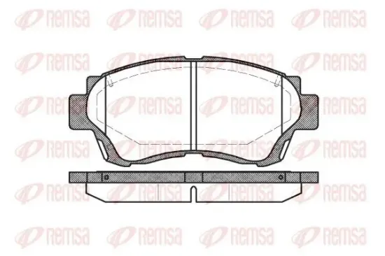 Bremsbelagsatz, Scheibenbremse REMSA 0370.00 Bild Bremsbelagsatz, Scheibenbremse REMSA 0370.00