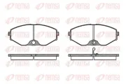 Bremsbelagsatz, Scheibenbremse Vorderachse REMSA 0375.02