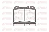 Bremsbelagsatz, Scheibenbremse Vorderachse REMSA 0379.00