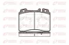 Bremsbelagsatz, Scheibenbremse Vorderachse REMSA 0379.00