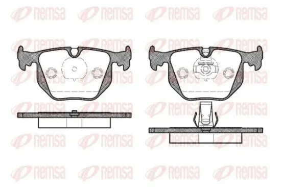 Bremsbelagsatz, Scheibenbremse REMSA 0381.20 Bild Bremsbelagsatz, Scheibenbremse REMSA 0381.20