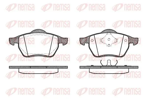 Bremsbelagsatz, Scheibenbremse REMSA 0390.00