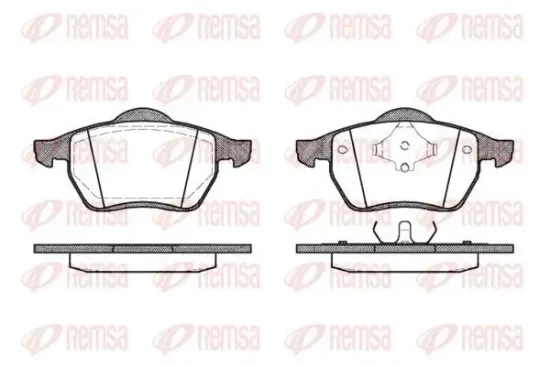 Bremsbelagsatz, Scheibenbremse REMSA 0390.00 Bild Bremsbelagsatz, Scheibenbremse REMSA 0390.00