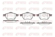 Bremsbelagsatz, Scheibenbremse Vorderachse REMSA 0390.20