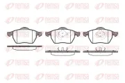 Bremsbelagsatz, Scheibenbremse Vorderachse REMSA 0390.20