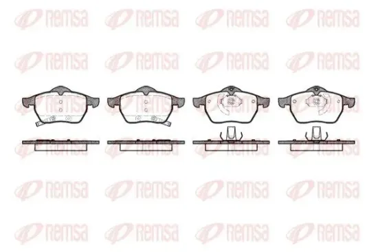 Bremsbelagsatz, Scheibenbremse Vorderachse REMSA 0390.32 Bild Bremsbelagsatz, Scheibenbremse Vorderachse REMSA 0390.32