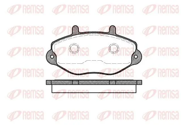 Bremsbelagsatz, Scheibenbremse REMSA 0392.00