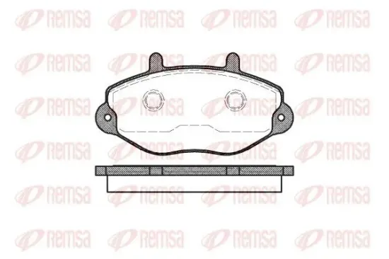 Bremsbelagsatz, Scheibenbremse REMSA 0392.00 Bild Bremsbelagsatz, Scheibenbremse REMSA 0392.00