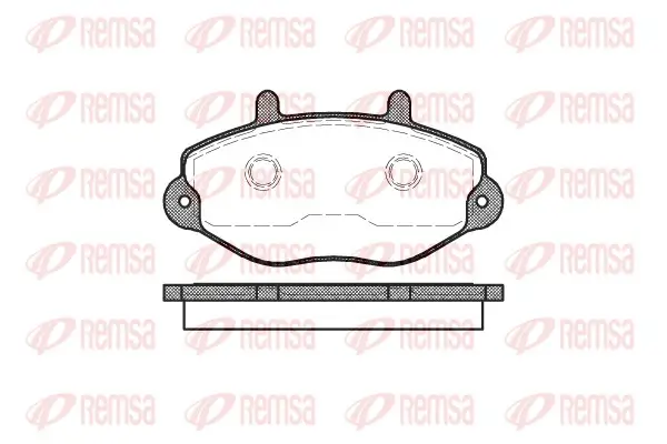 Bremsbelagsatz, Scheibenbremse Vorderachse REMSA 0392.00