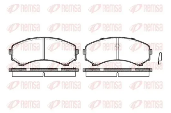 Bremsbelagsatz, Scheibenbremse REMSA 0396.00 Bild Bremsbelagsatz, Scheibenbremse REMSA 0396.00