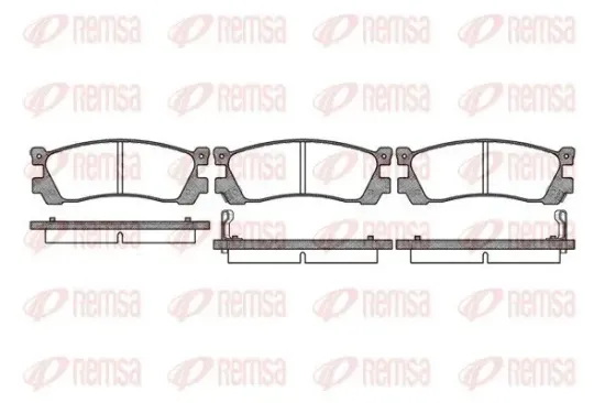 Bremsbelagsatz, Scheibenbremse REMSA 0399.12 Bild Bremsbelagsatz, Scheibenbremse REMSA 0399.12