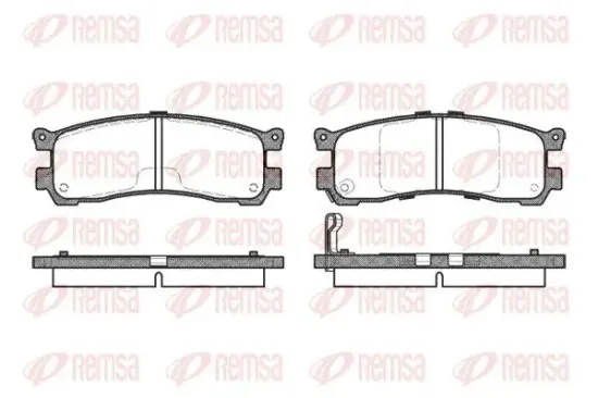 Bremsbelagsatz, Scheibenbremse REMSA 0399.21 Bild Bremsbelagsatz, Scheibenbremse REMSA 0399.21