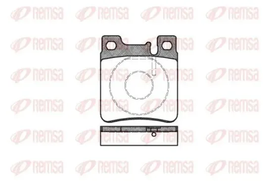 Bremsbelagsatz, Scheibenbremse REMSA 0407.00 Bild Bremsbelagsatz, Scheibenbremse REMSA 0407.00