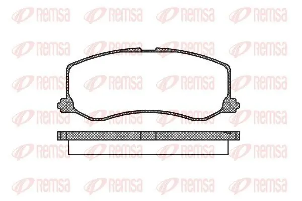 Bremsbelagsatz, Scheibenbremse REMSA 0410.00