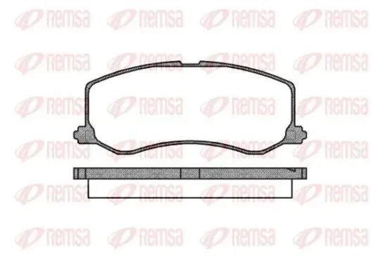 Bremsbelagsatz, Scheibenbremse REMSA 0410.00 Bild Bremsbelagsatz, Scheibenbremse REMSA 0410.00