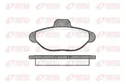 Bremsbelagsatz, Scheibenbremse Vorderachse REMSA 0414.00