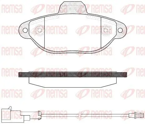 Bremsbelagsatz, Scheibenbremse REMSA 0414.22 Bild Bremsbelagsatz, Scheibenbremse REMSA 0414.22