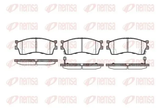 Bremsbelagsatz, Scheibenbremse Vorderachse REMSA 0415.32 Bild Bremsbelagsatz, Scheibenbremse Vorderachse REMSA 0415.32