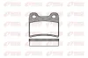 Bremsbelagsatz, Scheibenbremse Hinterachse REMSA 0417.00