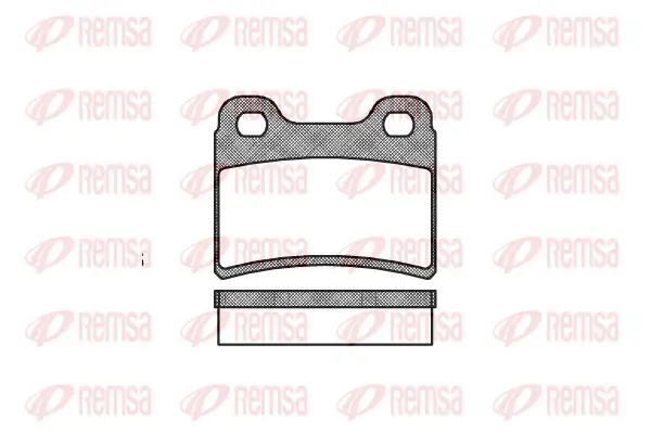 Bremsbelagsatz, Scheibenbremse Hinterachse REMSA 0417.00