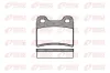 Bremsbelagsatz, Scheibenbremse Hinterachse REMSA 0417.00