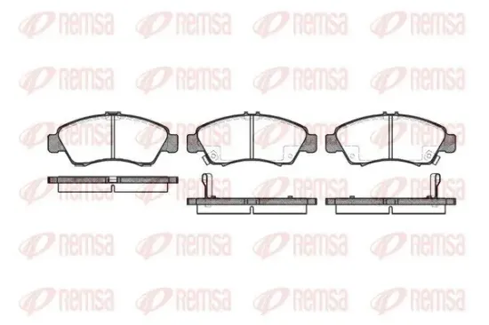 Bremsbelagsatz, Scheibenbremse REMSA 0419.02 Bild Bremsbelagsatz, Scheibenbremse REMSA 0419.02