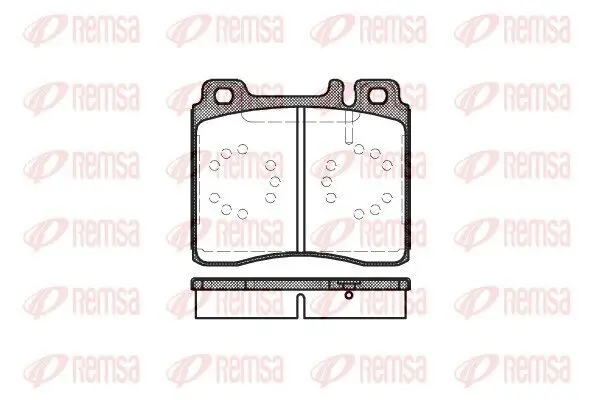 Bremsbelagsatz, Scheibenbremse Vorderachse REMSA 0420.00